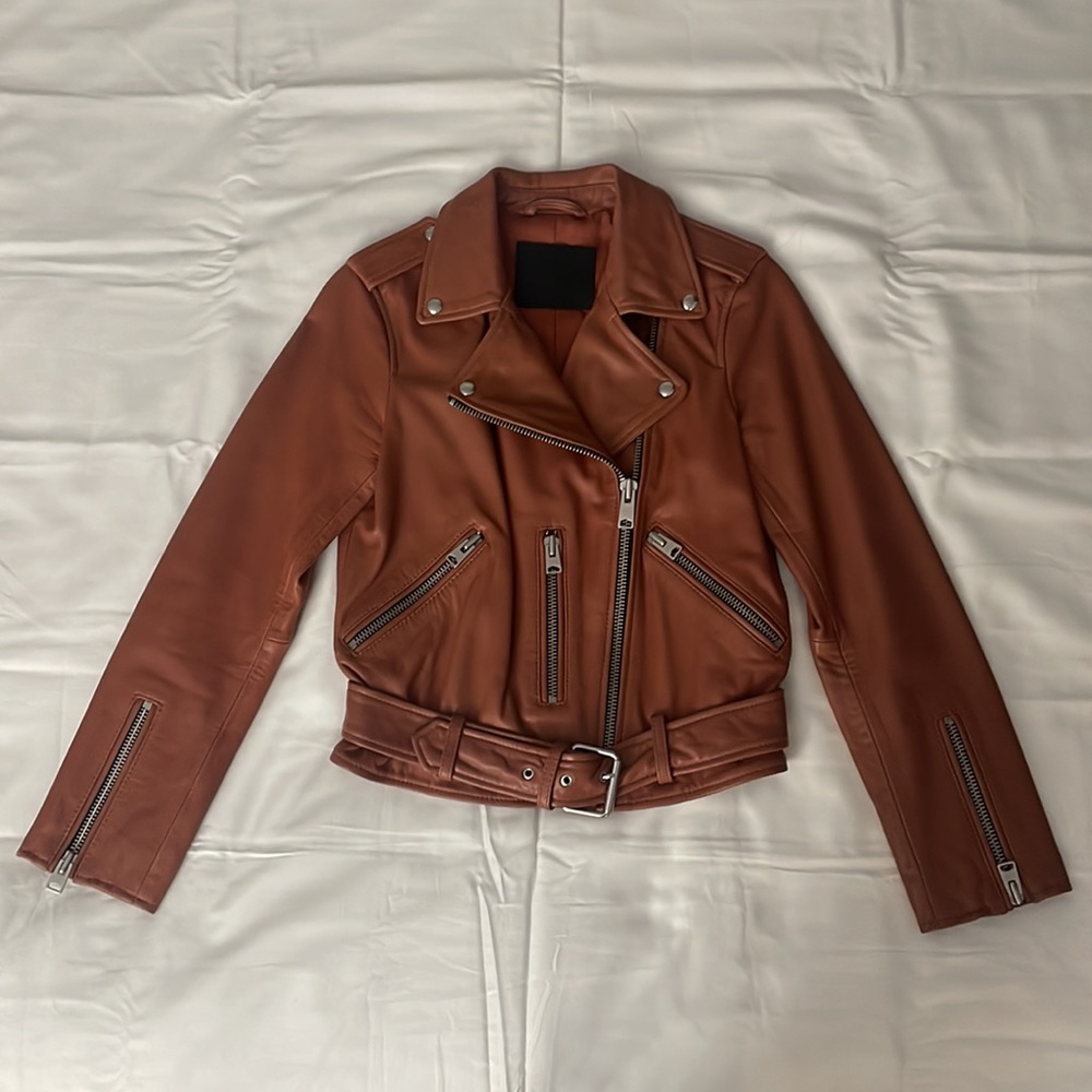 AllSaints Balfern leather jacket Sz 2